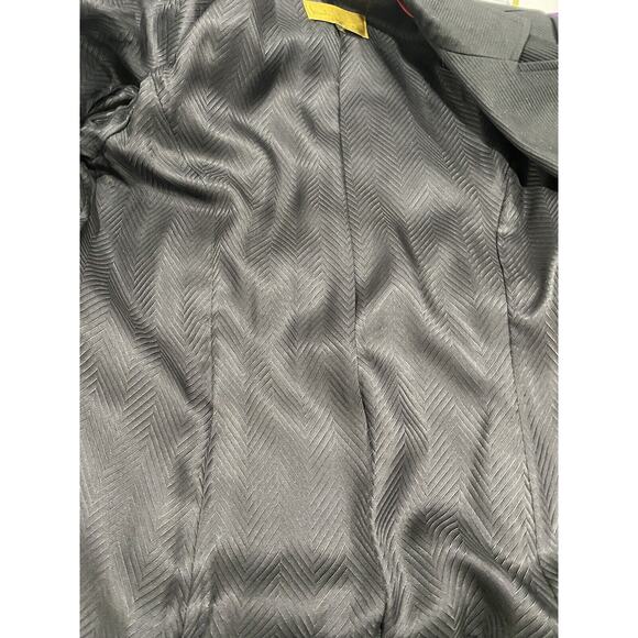 Nicole Miller, Sz Med Black Embroidered Heavy Western Office Blazer STYLE DK0026 - Picture 6 of 10